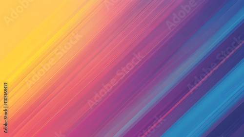 Abstract Diagonal Lines in Warm and Cool Colors