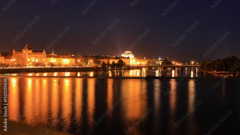 View of Prague Castle (Prazsky hrad) from Charles Bridge (Karluv most) Landmark stone bridge in Prague Czech (Praha, Czechia) View of Prague Castle (Prazsky hrad) from Charles Bridge (Karluv most) Landmark stone bridge in Prague Czech (Praha, Czechia)