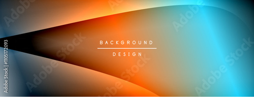 Bright rainbow style color gradient with curve round shape line background. Vector Illustration For Wallpaper, Banner, Illustration, landing page