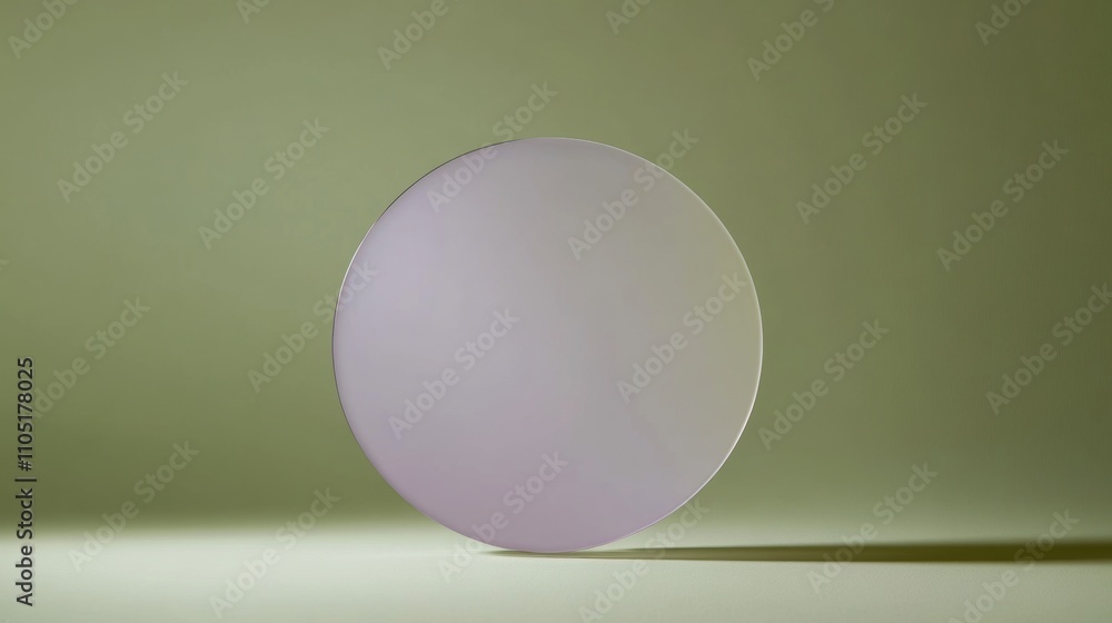 White Circle on Green. White Circle on Green.