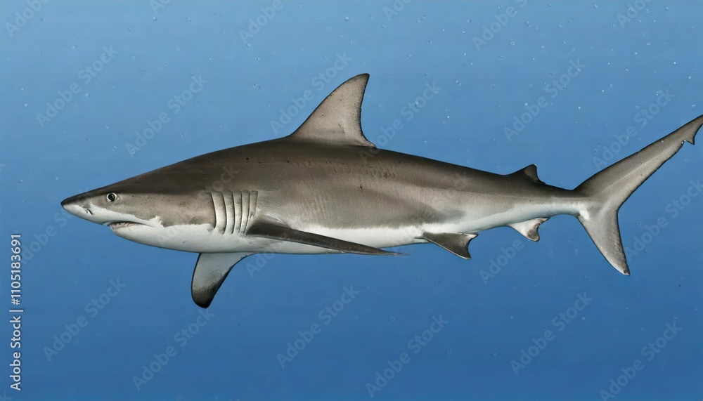Typical Side-On View Of Shark Typical Side-On View Of Shark