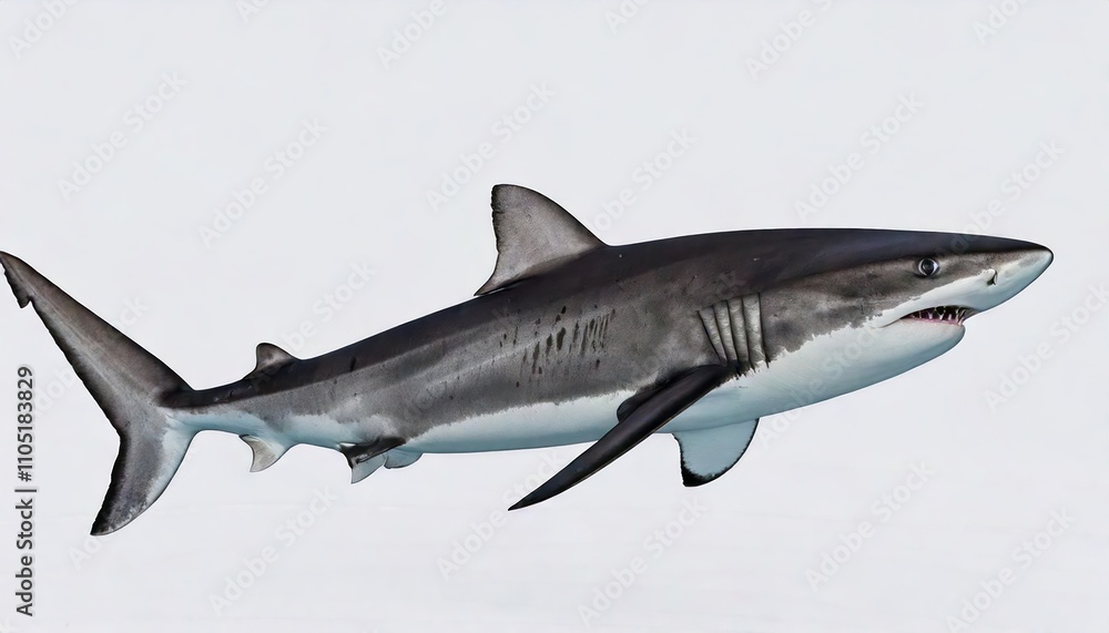 Typical Side-On View Of Shark Typical Side-On View Of Shark