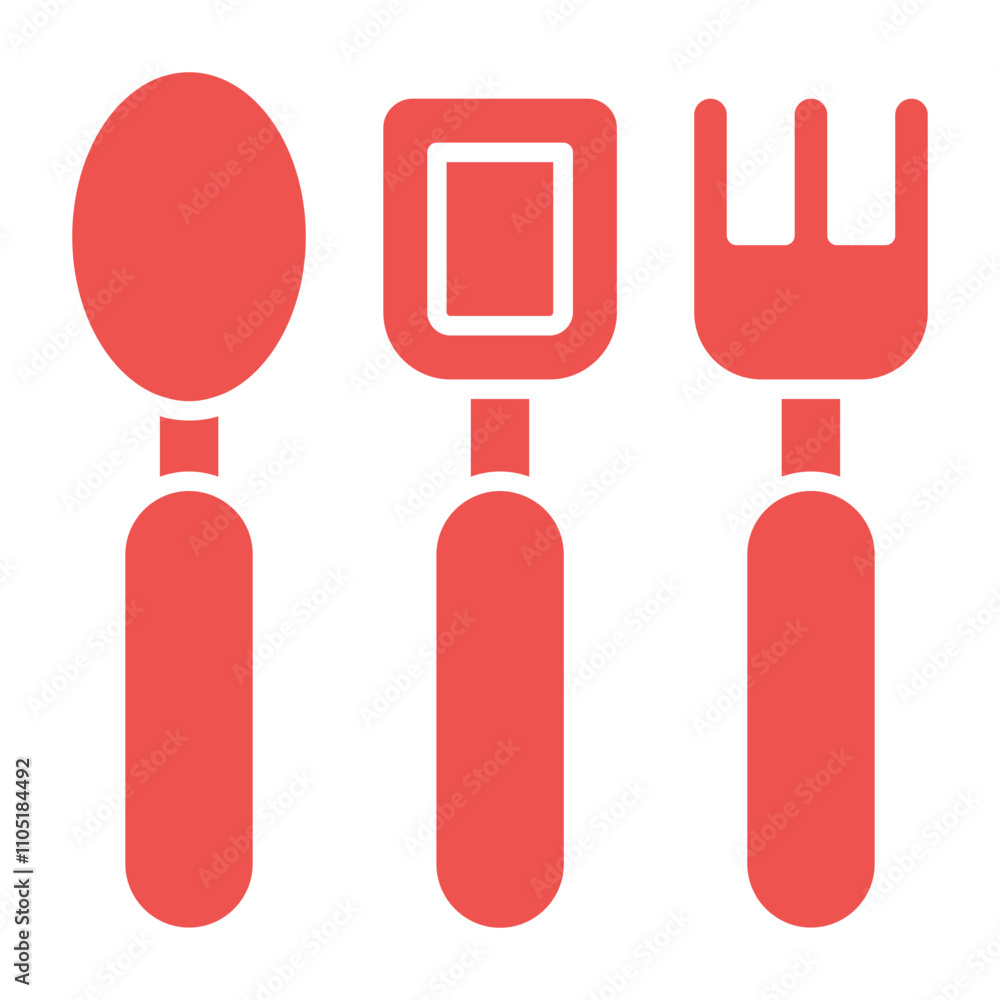 Baby cutlery Icon Baby cutlery Icon