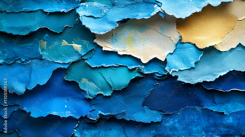 Abstract Blue Paint Texture Illustration Abstract Blue Paint Texture Illustration