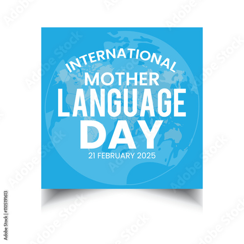 International Mother Language Day social media post template
