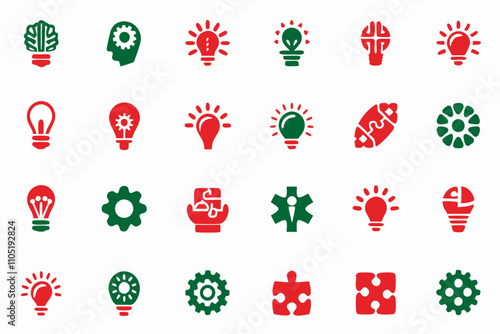 Ideas Icon Pack Vector art illustration