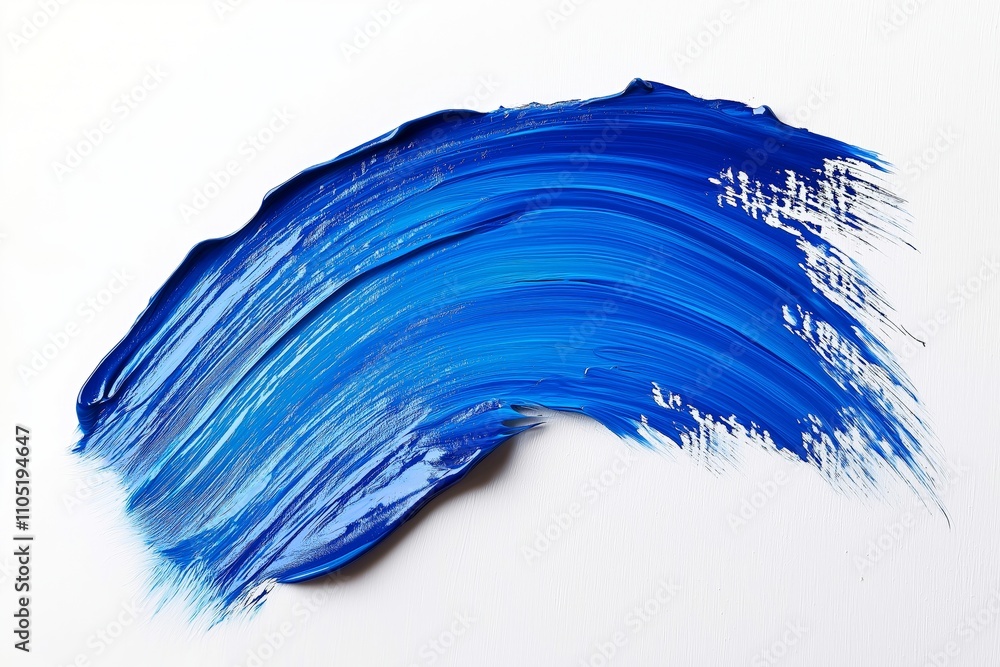 Brush stroke and texture. Smear brush, Acrylic white-blue texture brush stroke hand drawing, isolated on white background. Brush stroke and texture. Smear brush, Acrylic white-blue texture brush stroke hand drawing, isolated on white background.