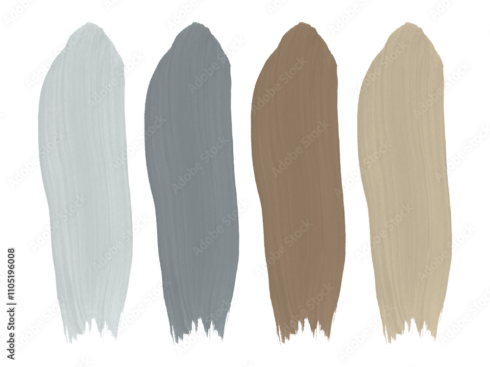Brush paint texture stroke set. Artistic textured gouache templates. Abstract neutral painting elements in beige, khaki, brown, grey, gray colors. Hand painted object, form, figure, background Brush paint texture stroke set. Artistic textured gouache templates. Abstract neutral painting elements in beige, khaki, brown, grey, gray colors. Hand painted object, form, figure, background