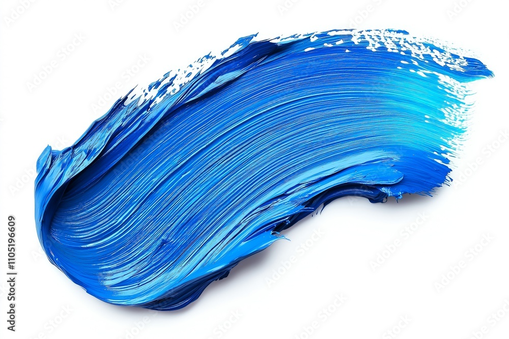 Brush stroke and texture. Smear brush, Acrylic white-blue texture brush stroke hand drawing, isolated on white background. Brush stroke and texture. Smear brush, Acrylic white-blue texture brush stroke hand drawing, isolated on white background.