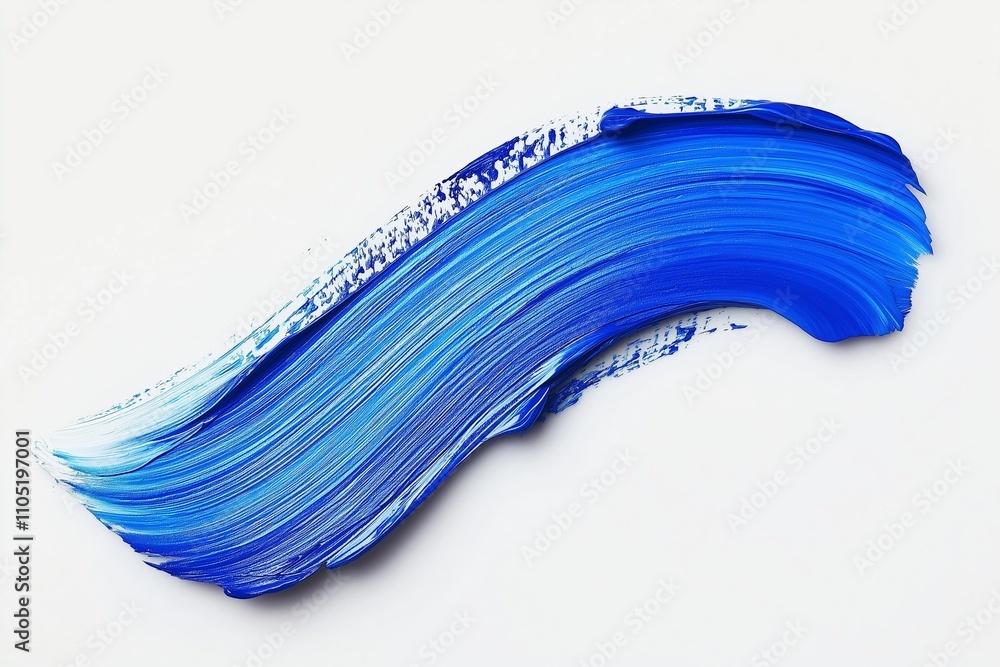 Brush stroke and texture. Smear brush, Acrylic white-blue texture brush stroke hand drawing, isolated on white background. Brush stroke and texture. Smear brush, Acrylic white-blue texture brush stroke hand drawing, isolated on white background.