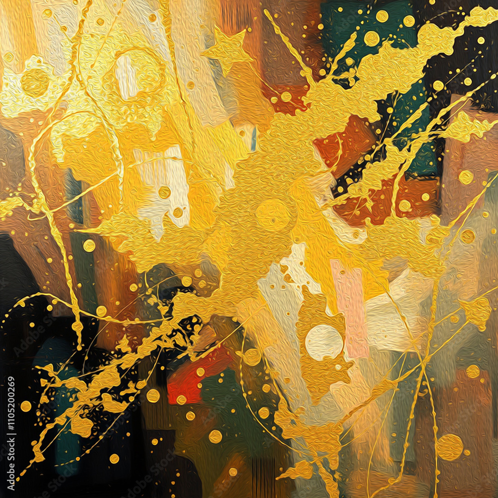 Fototapeta premium Abstract pattern for printing on wall decorations, fabrics, and for use in graphics.