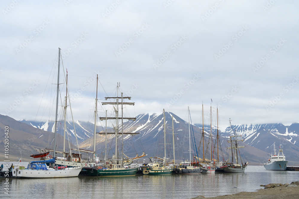 Spitzbergen, Svalbard, Longyearbyen, Hafen Spitzbergen, Svalbard, Longyearbyen, Hafen