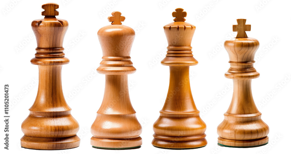 chess pieces isolated on white background chess pieces isolated on white background