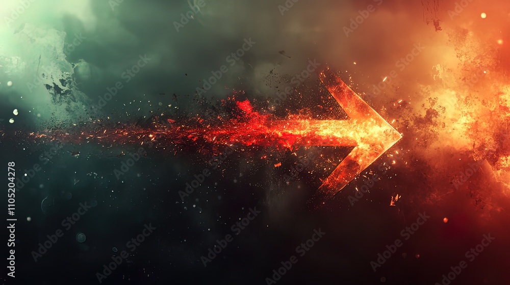 Fiery Arrow Breaking Through the Darkness Fiery Arrow Breaking Through the Darkness