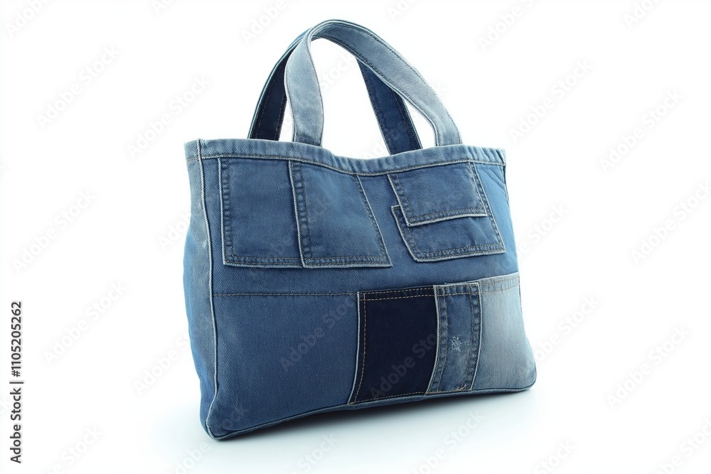 Handmade cotton bag made from old jeans and mobile phone inside it. DIY concept. Recycled idea. Reusable bag for groceries and shopping or put things. Eco Friendly. Top view, flat lay . Handmade cotton bag made from old jeans and mobile phone inside it. DIY concept. Recycled idea. Reusable bag for groceries and shopping or put things. Eco Friendly. Top view, flat lay .