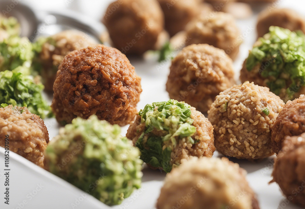 Falafel isolated on white background Falafel isolated on white background