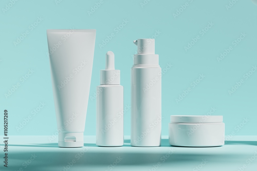 3d illustraion of cosmetic skin care beauty spa cream mockup, bathroom interior, medical healthcare treatment, fashion of makeup, bottle tube of packaging. 3d illustraion of cosmetic skin care beauty spa cream mockup, bathroom interior, medical healthcare treatment, fashion of makeup, bottle tube of packaging.