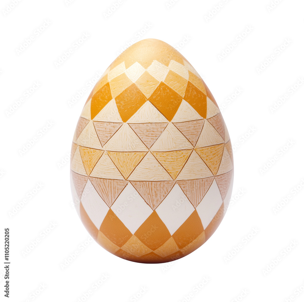 isolated Easter egg with geometric pattern isolated Easter egg with geometric pattern