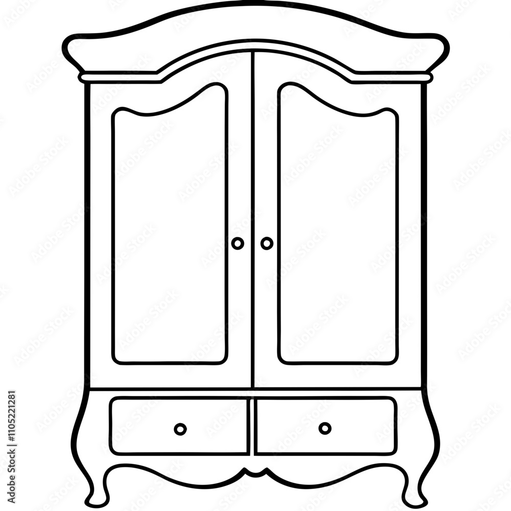 illustration of armoire illustration of armoire