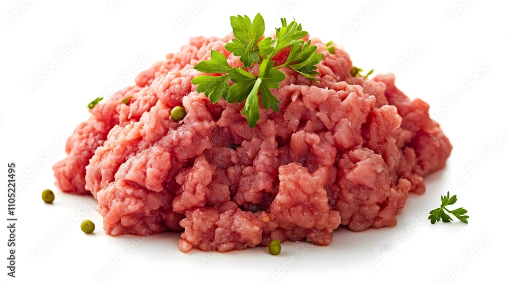 Fresh ground meat, minced beef, parsley garnish. Fresh ground meat, minced beef, parsley garnish.