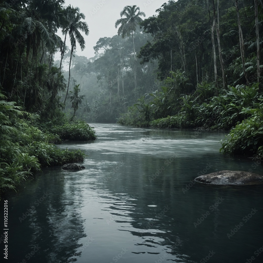Obraz premium waterfall in the forest