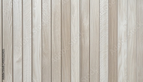 Fototapeta Naklejka Na Ścianę i Meble -  Imagine soft beige wood texture with satin finish, featuring vertical slats for sleek design.