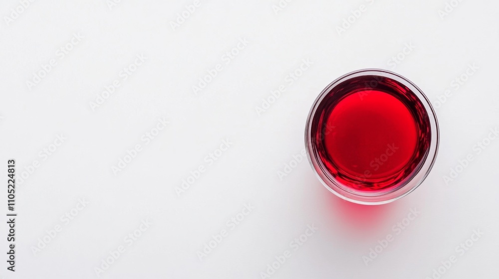 Elegant Minimalist Composition of Mulled Wine in Clear Glass on White Background, Deep Red Tones Emphasized Elegant Minimalist Composition of Mulled Wine in Clear Glass on White Background, Deep Red Tones Emphasized