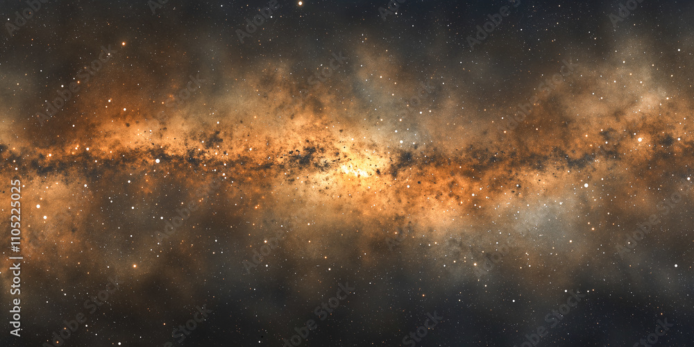 Fototapeta premium Stars of a planet and galaxy in a free space background