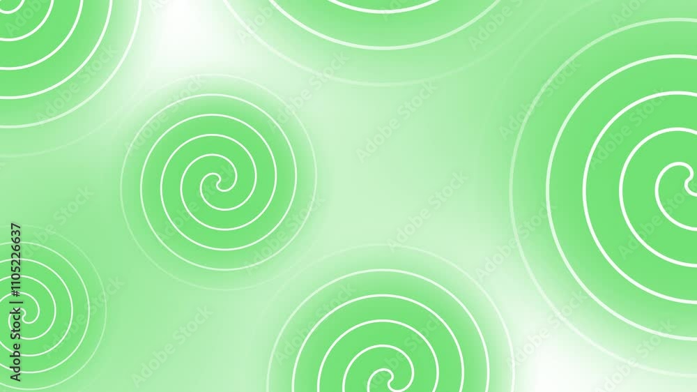 Green color multiple swirl pattern complex abstract design Loop-able geometrical background Green color multiple swirl pattern complex abstract design Loop-able geometrical background