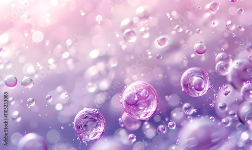 pink soap bubbles