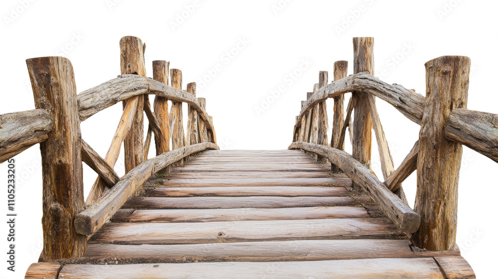 Fototapeta premium Rustic footbridge