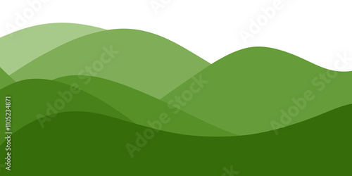Green gradient wave background