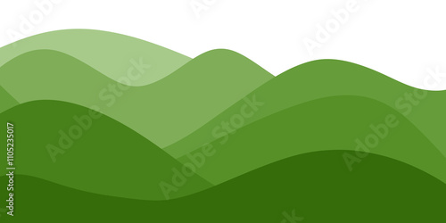Green gradient wave background