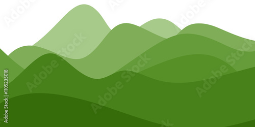 Green gradient wave background