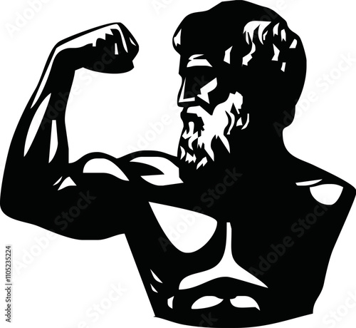Aristotle was a Greek philosopher and polymath of the classical period in Ancient Greece. Vector illustration drawn by hand.