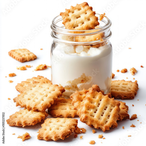 Biscuit Crumbs Isolated