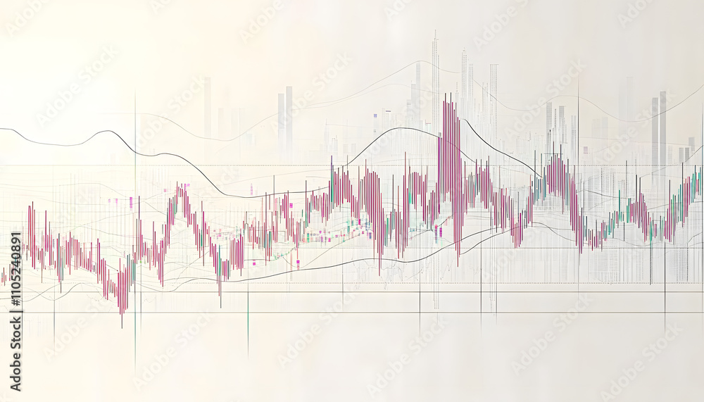 Economic graph with diagrams on the stock market Abstract vector white background for business Economic graph with diagrams on the stock market Abstract vector white background for business