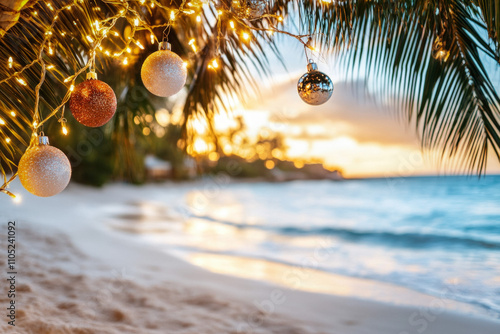Palm Tree Decorated With Co...