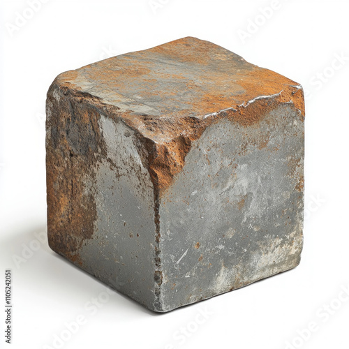 Steel Block Isolated
