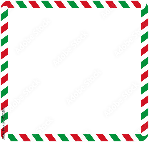 Candy cane frame for Christmas