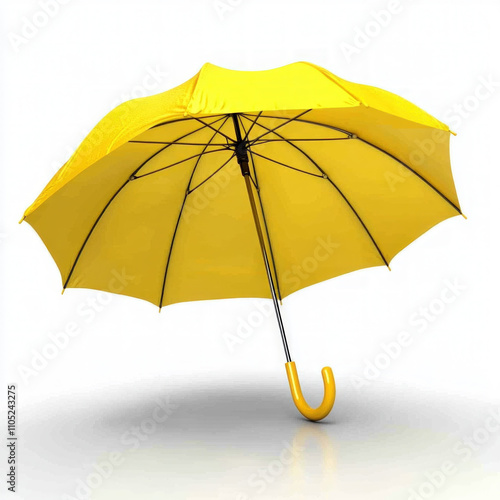 Yellow Umbrella Isolated