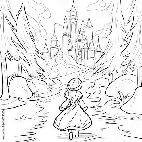 A fairytale princess explor...