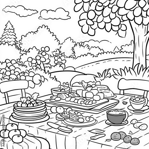 A holiday feast on a beauti...