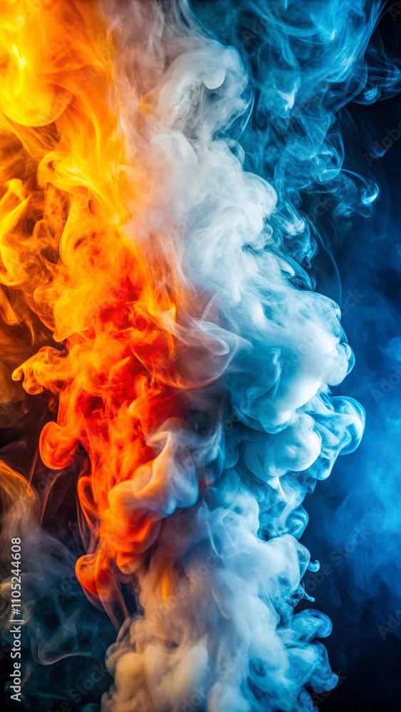 Fototapeta premium Smoke and Fog Texture Background and Color Trends