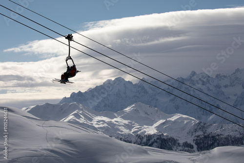 ski resort chairlifts gondola healthy life