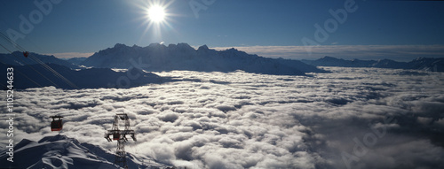 ski resort chairlifts gondola healthy life