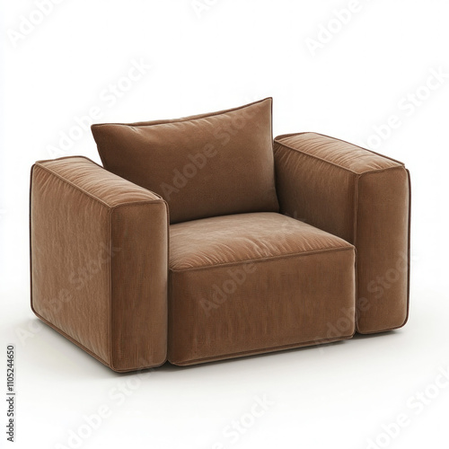 Brown Couch Isolated