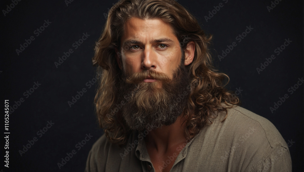 Obraz premium Handsome Longhaired Man