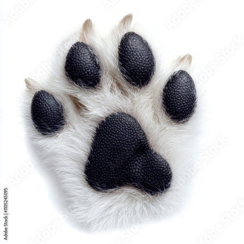 Dog Foot Isolated