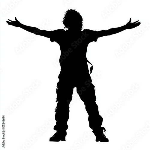 Salute Silhouette, Black An...